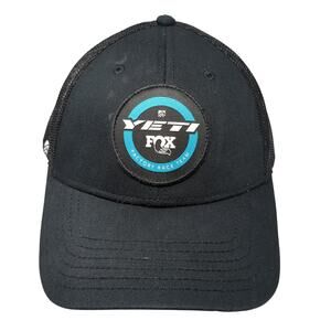 Yeti Fox Factory Race Team Trucker Hat Black One Size Adjustable Mesh Back